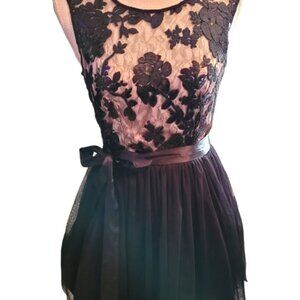 Beautiful Black lace Dress By B Darlin, Date Night, Party, Size 5/6